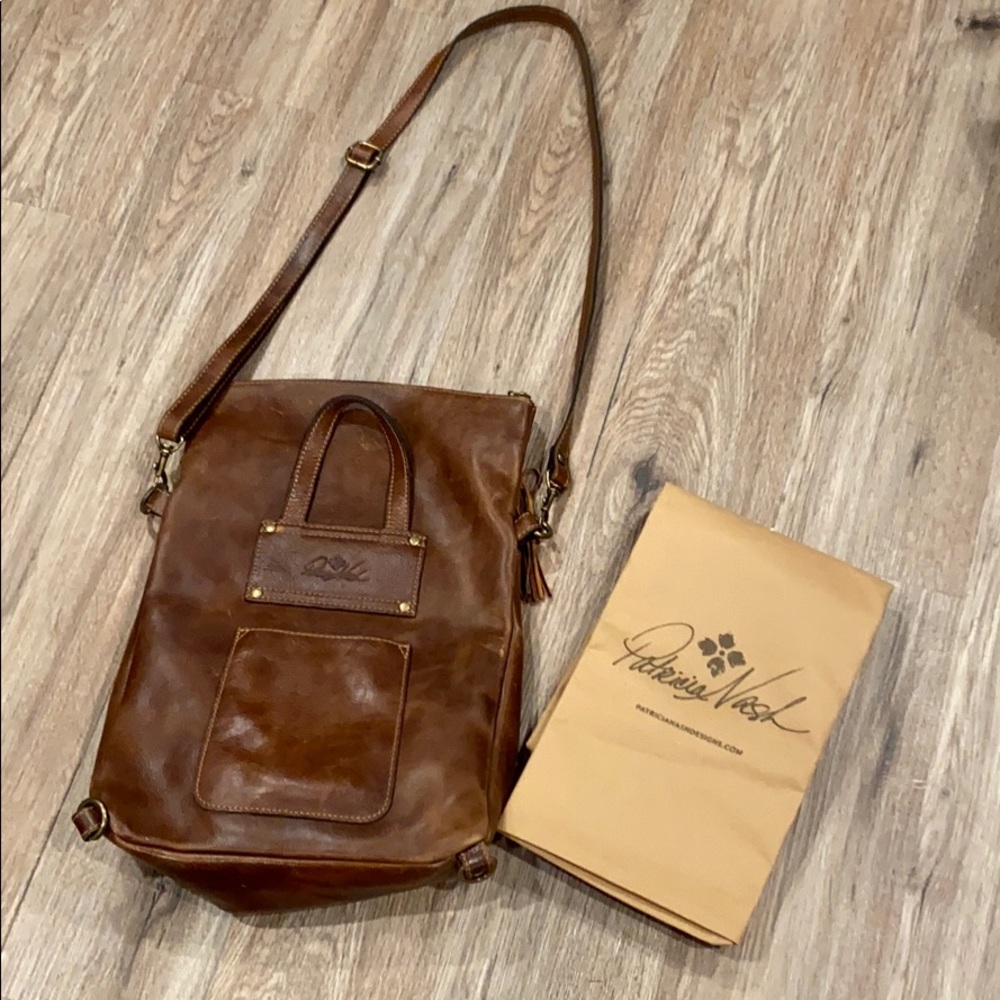 Patricia Nash Vintage Style Leather Crossbody Bag
